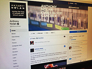 Image: Anthony Nolan's Facebook page Image: Anthony Nolan's Facebook page